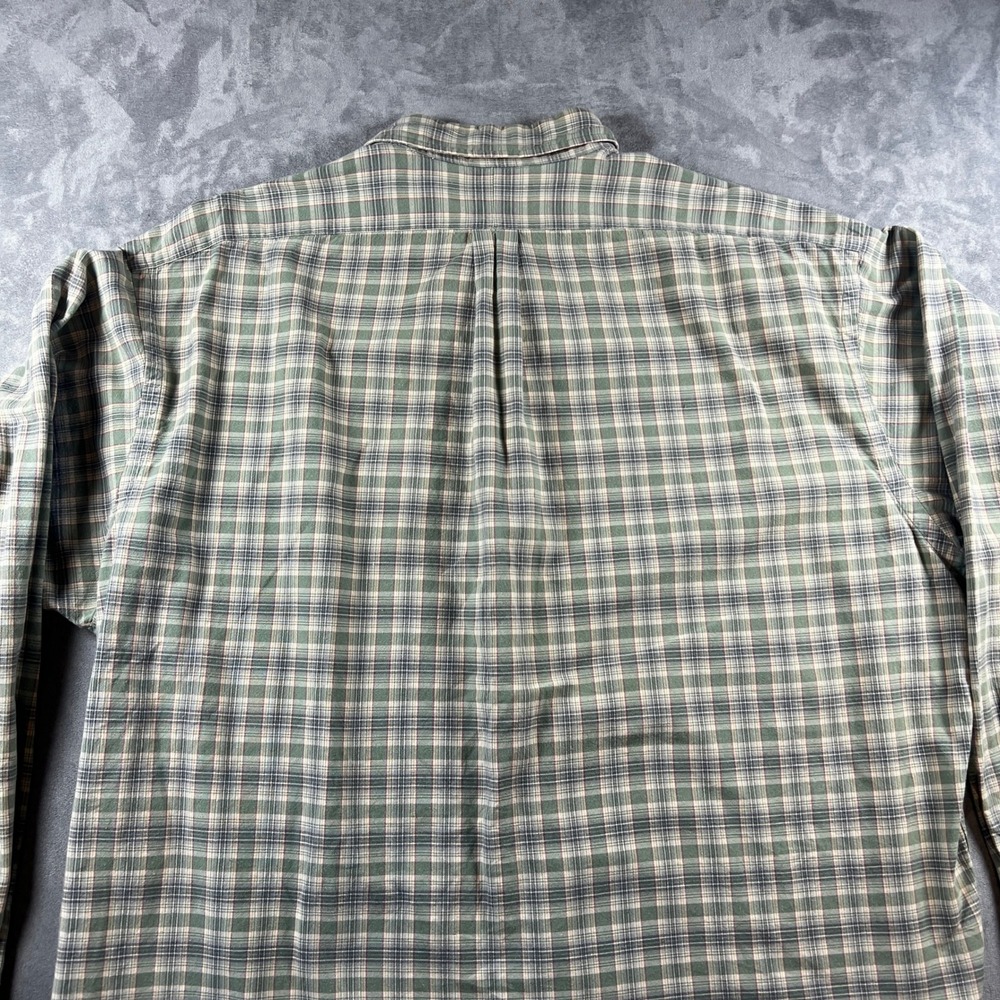 VTG Polo Ralph Lauren Blake Shirt Mens XL Green Plaid Button Down Long Sleeve - Picture 12 of 13